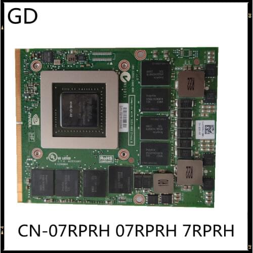 GD Original For DELL NVidia Quadro K3000M Graphics Card 2G N14E-Q1-A2 CN-07RPRH 07RPRH 7RPRH Full Tested Fast Shipping