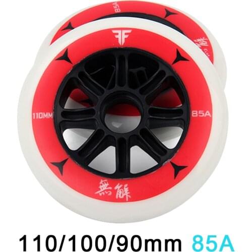 JEERKOOL Skate roller 4 pcs/set Speed Inline Skates Wheels 100/110/90mm 85A Race Skating Wheels For Powerslide Speed Patines LZ3