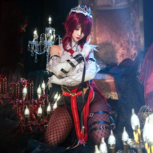 Genshin Impact Rosaria Cosplay Costume Game Suit Dress Uniform Costumes Outfit Halloween Rosaria Cosplay Wig Genshin Impact Hair