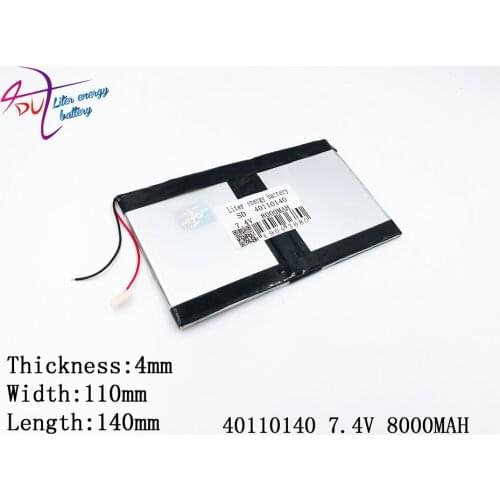 Liter energy battery 40110140 7.4V 35110140 8000MAH 38110140 large-capacity ultra-thin MID tablet battery