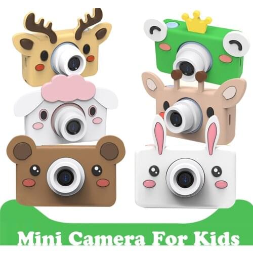 24.0 MP HD Mini Kid Camera Cartoon Digital Video Camcorder for Children Rechargeable Timed Shooting Camera Toy Kids Gifts