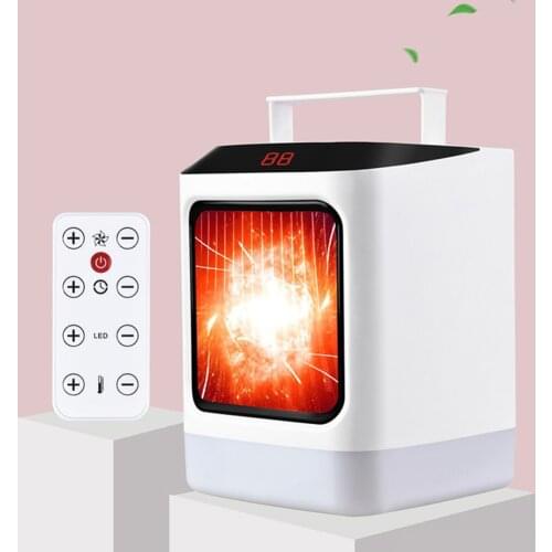 Multi-functional Small Household Desktop Remote Control Heater Portable Heating Heater Quick Hot Plug Electric Heater