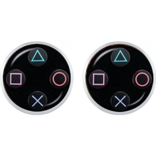 Fashion Video Game Controller Earrings Cool Gaming Gamer Jewelry Gift Retro Controller Gamepad Key Picture 12mm Stud Earrings