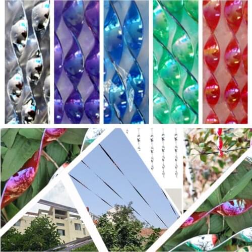 Bird Repellent Windmill Bird Deterrent Wind Spinner Reflective Spiral Rod Bird Scaring Device Home Decoration Garden Accessories