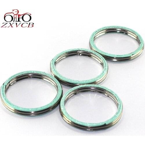 4 PCS FOR YAMAHA YZ80 DT100 MX100 RT100 1990 YZ100 DT125 YZ MX RT 100 1978-1981 Competition Exhaust Pipe Header Gasket