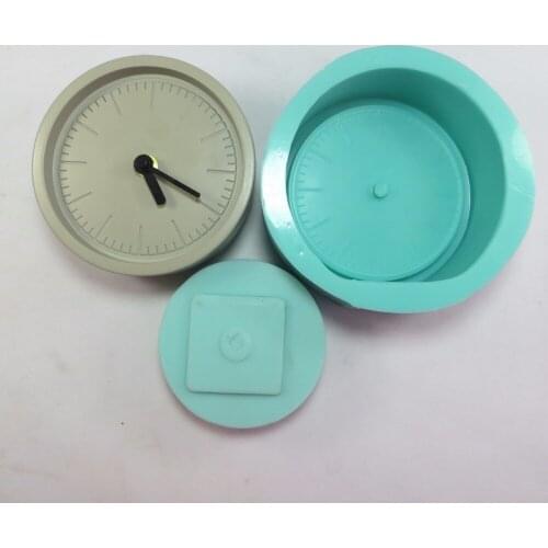 Przy SN0012 3d Clock Mold Cement Concrete Silicone Mold Clay Mold Home Decoration Molds Hand-made Resin (a Lot 2 Pcs) Silicone