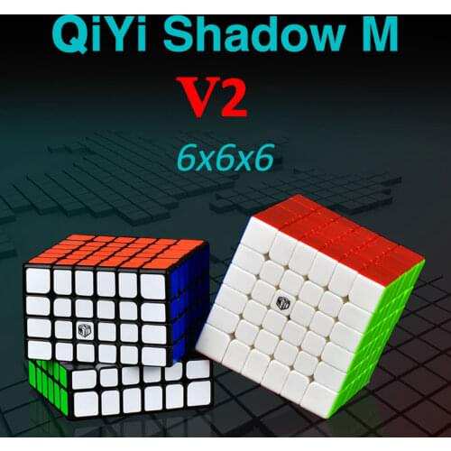 QiYi Shadow V2 M 6x6 Magnetic Speed 6x6 Cube professional magic-cube QY Shadow v2 speed puzzles For Kids Toys Boys Puzzle