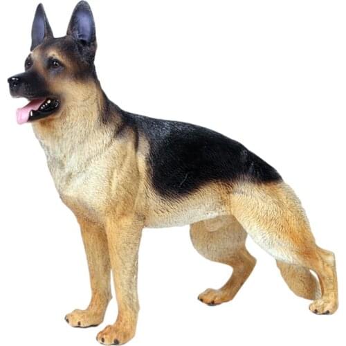 Realistic German Shepherd Dog Toys Plastic Dogs Mini Animal Figures Kids & Toddlers Great Birthday Gifts Party Favors