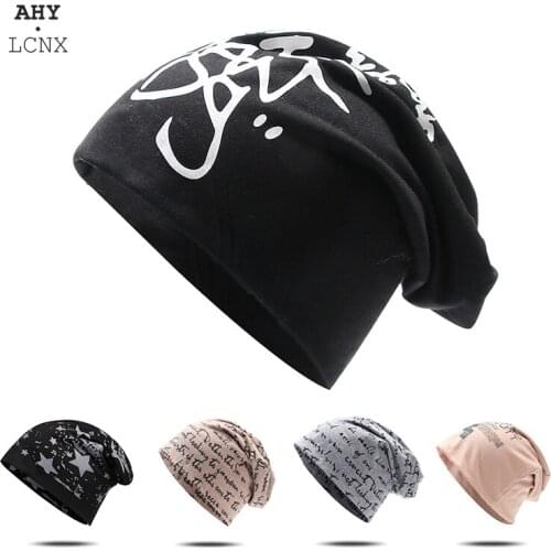 Caps Warm Winter Stars Print Cotton Knitted Hat Hip-hop Cap Graffiti Beanies Five-pointed Star Toe Caps Mens And Womens Caps