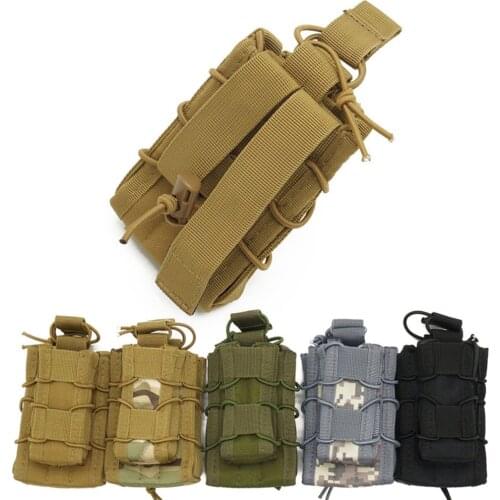 Military Molle Pouch Waist Bag Molle Two-in-one Accessory Package Multifunction Casual Men Fanny Waist Pack Small Hunting Bag