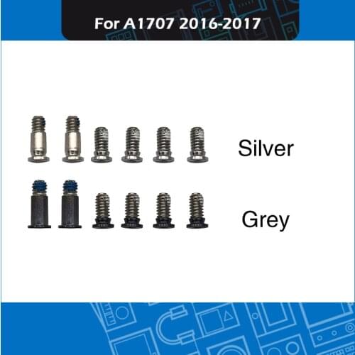 10Set/Lot Silver Space grey Bottom Case Screws set for Macbook Pro Retina 15" Touchbar A1707 A1990 Bottom Cover Screws 2016 2017