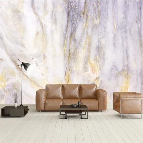 Customized 3D Wallpaper Mural High-end Atmospheric Nordic Marble Background Stone TV Background Decorative Wallpaper