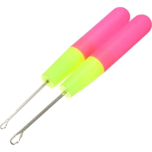 5pcs/lot Handle Tool Crochet Hooks Weave Knitting Braid Needle Craft Hair Lock Hair Micro Braid Needles Hair Weaving Crochet