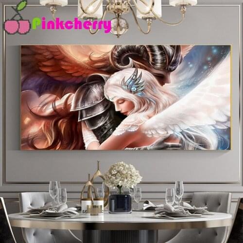 Fantasy angel lover Diy diamond painting full drill 5d Anime fairy tale diamond embroidery gift living room decor k1653