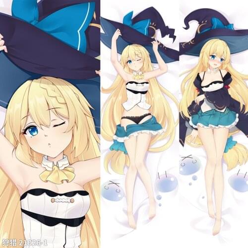 Anime I've Been Killing Slimes For 300 Years Azusa Aizawa Dakimakura 2WAY Hugging Body Pillow Case Cosplay Pillow Cushion Cover