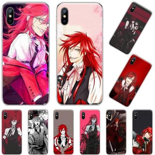 Kuroshitsuji Black Butler Grell Sutcliff Phone Case for iPhone 11 12 pro XS MAX 8 7 6 6S Plus X 5S SE 2020 XR