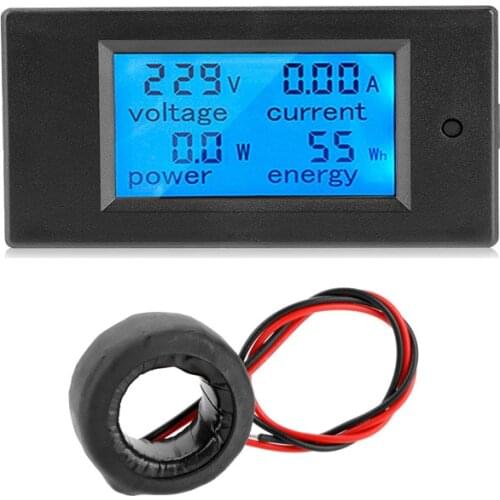AC 80~260V 100A Digital Voltmeter Power Meter Indicator Accurate Ammeter kWh Watt Energy Voltage Current Power Monitor Tester