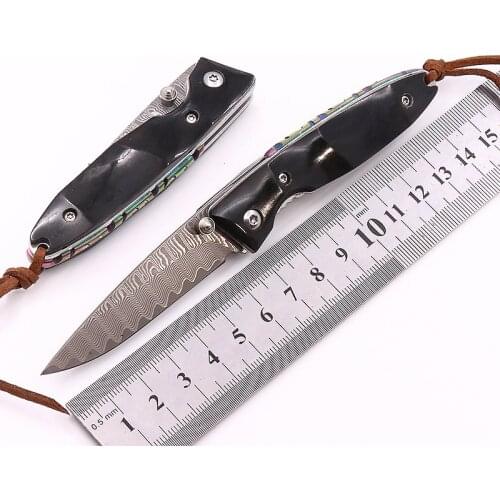 2020new CS go claw knife quick folding knives small VG10 Damascus steel pocket folding knife camping hunting survival EDC tool