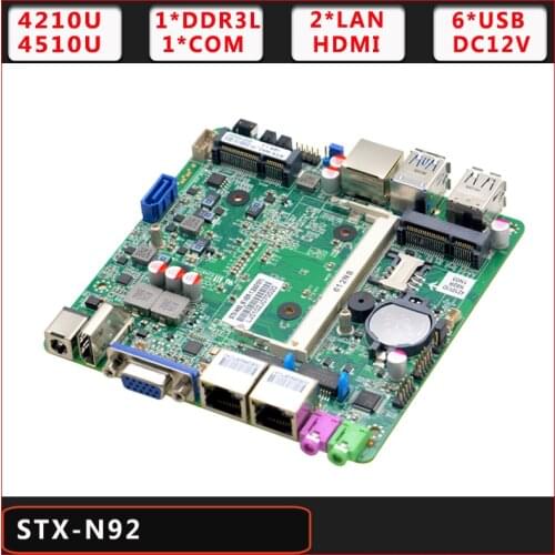 DDR3L Edp Dual LAN M. 2 Small Micro Motherboard Intel Nuc Board I5-4210U I7-4510U