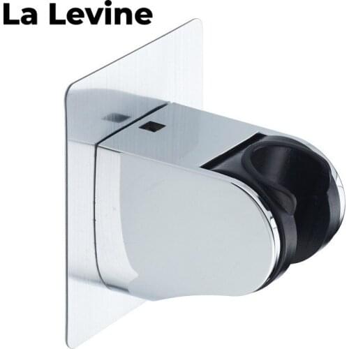 Shower Base Nozzle Holder No Trace Free Punching Adjustable Bathroom Houseware Durable Anticorrosive Does Not Rust Double Hook