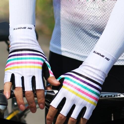 Breathable Men Cycling Gloves Half Finger Outdoor Sports Mittens Women Anti-Slip Quick-Dry Mtb Road Bike Racing Riding Guantes