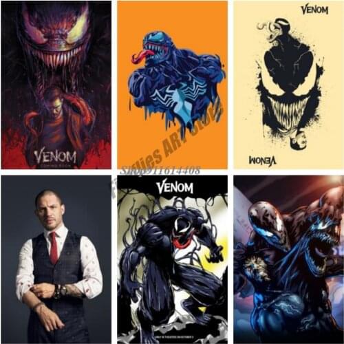 Canvas Painting Marvel Superhero Venom Deadly Guardian Movie Wall Art Pictures Poster and Prints Room Wall Decoration Home Decor