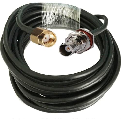 RG58 50-3 RP-SMA Male to BNC Female O-ring Connector RF Coaxial Coax Cable 50ohm 1m 3m 5m 10m 15m 20m 30m