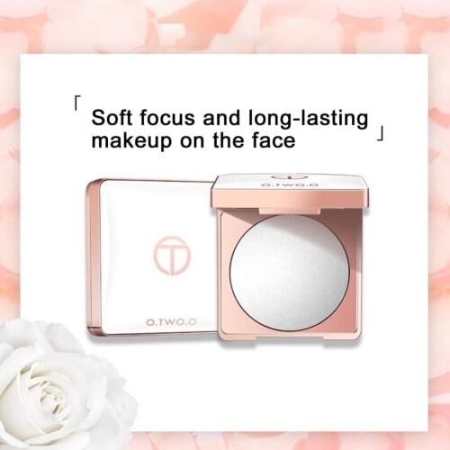 O.TWO.O Makeup Face Pressed Powder Oil Control Setting Powder Soft Smooth Finish Waterproof Face Loose Powder Cosmetic