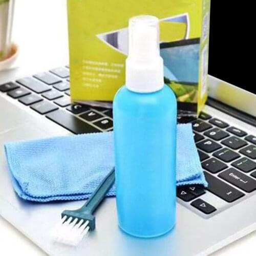 1Set Tablet Phone LCD Screen Cleaning Kit Screen Cleaner with Clean Brush Cloth Wholesale Dropshipping