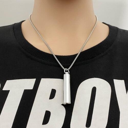 Fashion Titanium Steel Pendant Perfume Bottle Detachable Stainless Steel Pendant Couple Jewelry Hot Sale