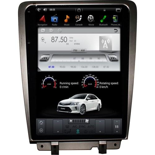 Android 9.0 Tesla style CD DVD multimedia player GPS navigation for Ford Mustang 2010-2014 car radio player for Auto stereo unit