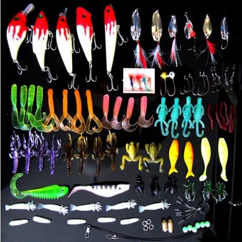 Lure bait 100 accessory kit Lure / bionic suit with sequins wholesale Weihai fishing bait
