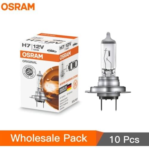 10pcs OSRAM H7 12V 55W PX26d 3200K 64210L Original Line Bulb Halogen Headlight Auto Lamp OEM Quality Germany 64210 Wholesale