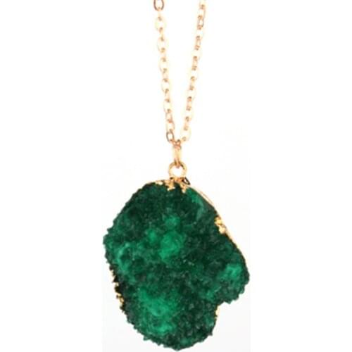 1PC Fashion Irregular Resin Geometric Pendants Necklace Female Fake Necklaces For Women Jewelry N1358