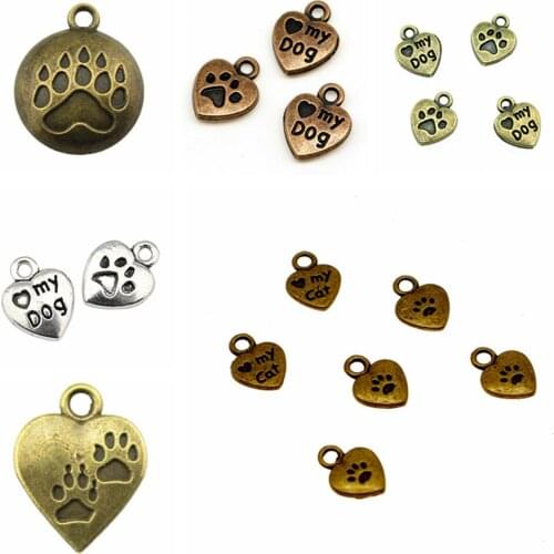 Phone charm Love Paw Charms for jewelry making