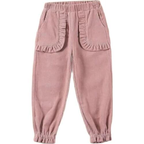 VIDMID New baby girls cotton corduroy autumn and winter casual pants trousers pring and autumn new trousers pants P5261