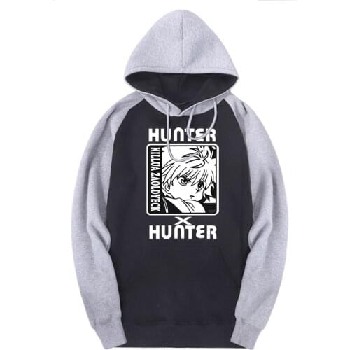 Raglan HUNTERXHUNTER Hooded Sweatshirts Men Printing Tracksuits Autumn Winter Streetwear Hoodies Male Hip Hop Outdoor Clothing