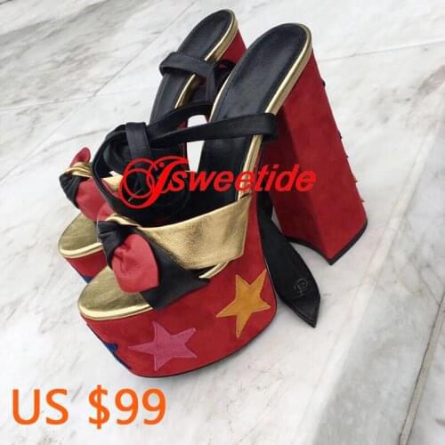New Brand Lady Super high heel sandals Fashion Pentagram Buckle Shoes High Quality Elegant Wedding Nightclubs Sandals