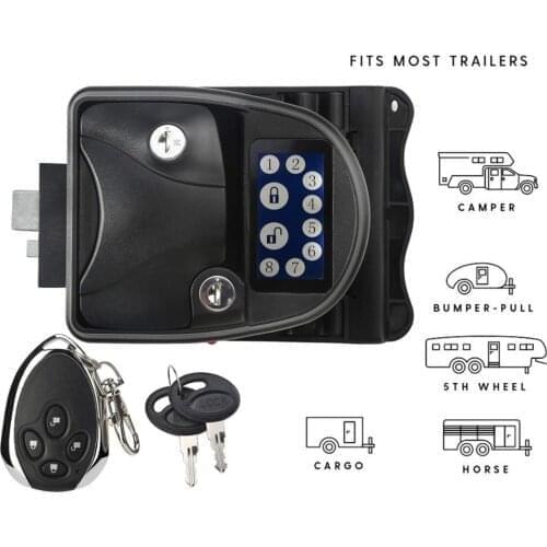 Touch Screen RV Keyless Handle Door Lock for Camper Trailer Latch with Keypad and FOB