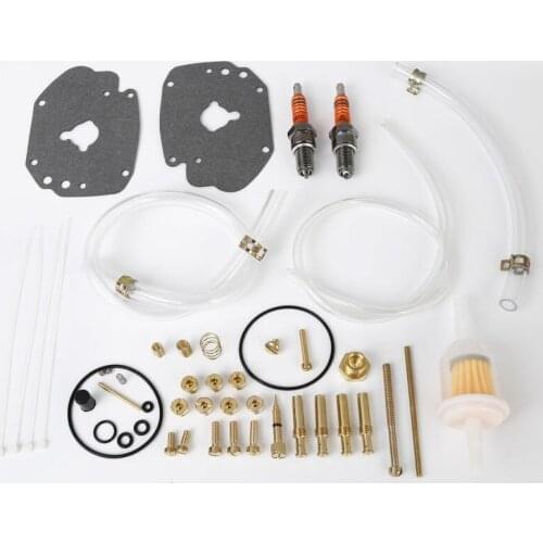 TCMT Carburetor Rebuild Kit Bellows Seal Throttle Shaft Spring For Harley Super E Gas Carbs Carburetor Motorcycles Models