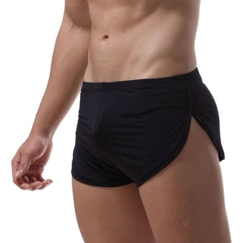 5pcs/lot Yipihorse brand Men Male Underwear comfortable Sexy Man Boxer shorts U convex pouch silk Sexy Body XXL underpant Hot