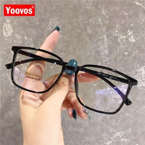Yoovos Vintage Glasses Frame Women Anti-Blue Light Women Eyeglasses Frame Optics Glasses Brand Clear Lens Spectacle For Women