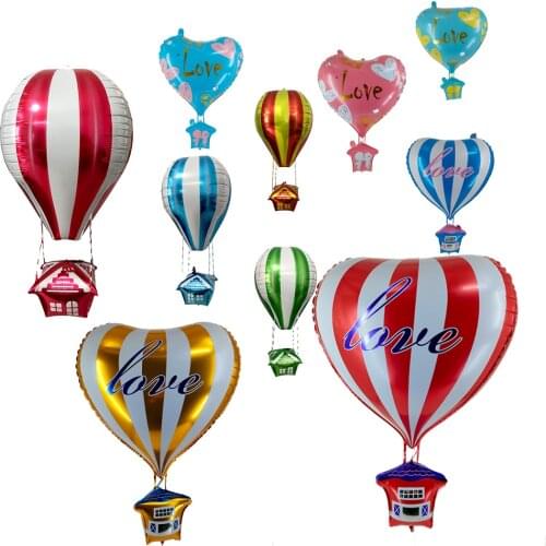 22 Inch 4D Happy Birthday Hot Air Balloon Aluminum Film Floating Air Ball Birthday Party Decoration Baby Shower Globos