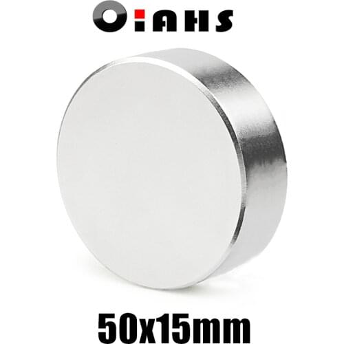 1pcs 50x15mm Super Powerful Strong Bulk Small Round NdFeB Neodymium Disc Magnets Dia 50mm x 15mm N35 Rare Earth NdFeB Magnet