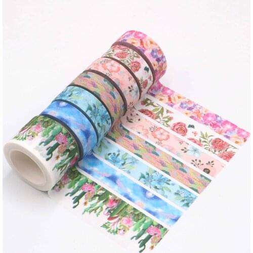 1PC 15mm*3m Glitter pink Valentine Washi Tape gift paper tape DIY decoration accessaries