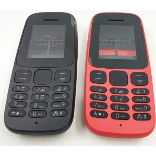 10Pcs/Lot Full Housing For Nokia 105 (2017) Full Complete Mobile Phone Housing Cover Case+ Keypad