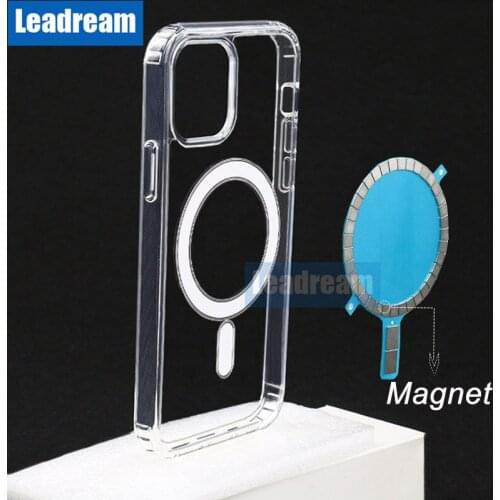 100PCS for iPhone 12 Mini 12 Pro Max Magsafe Clear Shockproof Case Cover with Magnetic