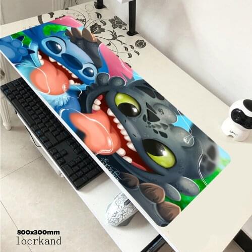 2021 Mouse Pad Gamer Anime Stitch Computer Mousepad Gaming Accessories Notebook Laptop Keyboard Table Cover Mat Desk Pad Carpet