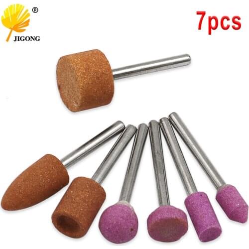7pcs/set Abrasive Mounted Stone For Dremel Rotary Tools Grinding Stone Wheel Head Dremel Tools Accessories