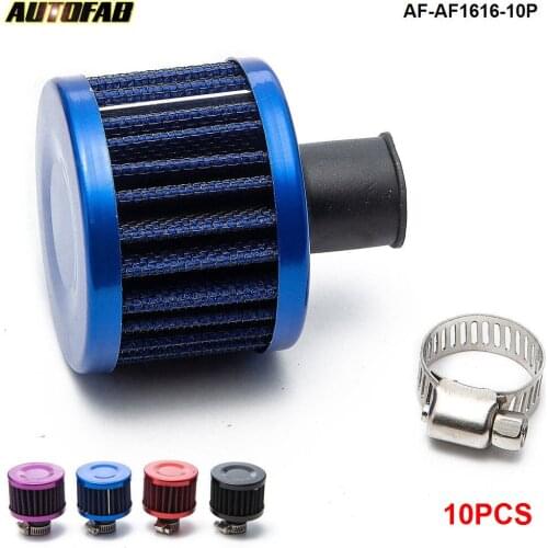 AUTOFAB-10PCS Universal super power flow air filter 51*51*40 (NECK:about11mm) modified air intake filter For honda AF-AF1616-10P
